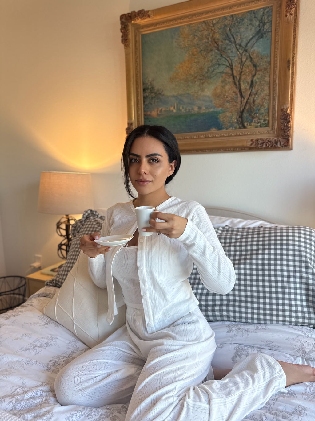 Cozy White Heart Shirt PJ