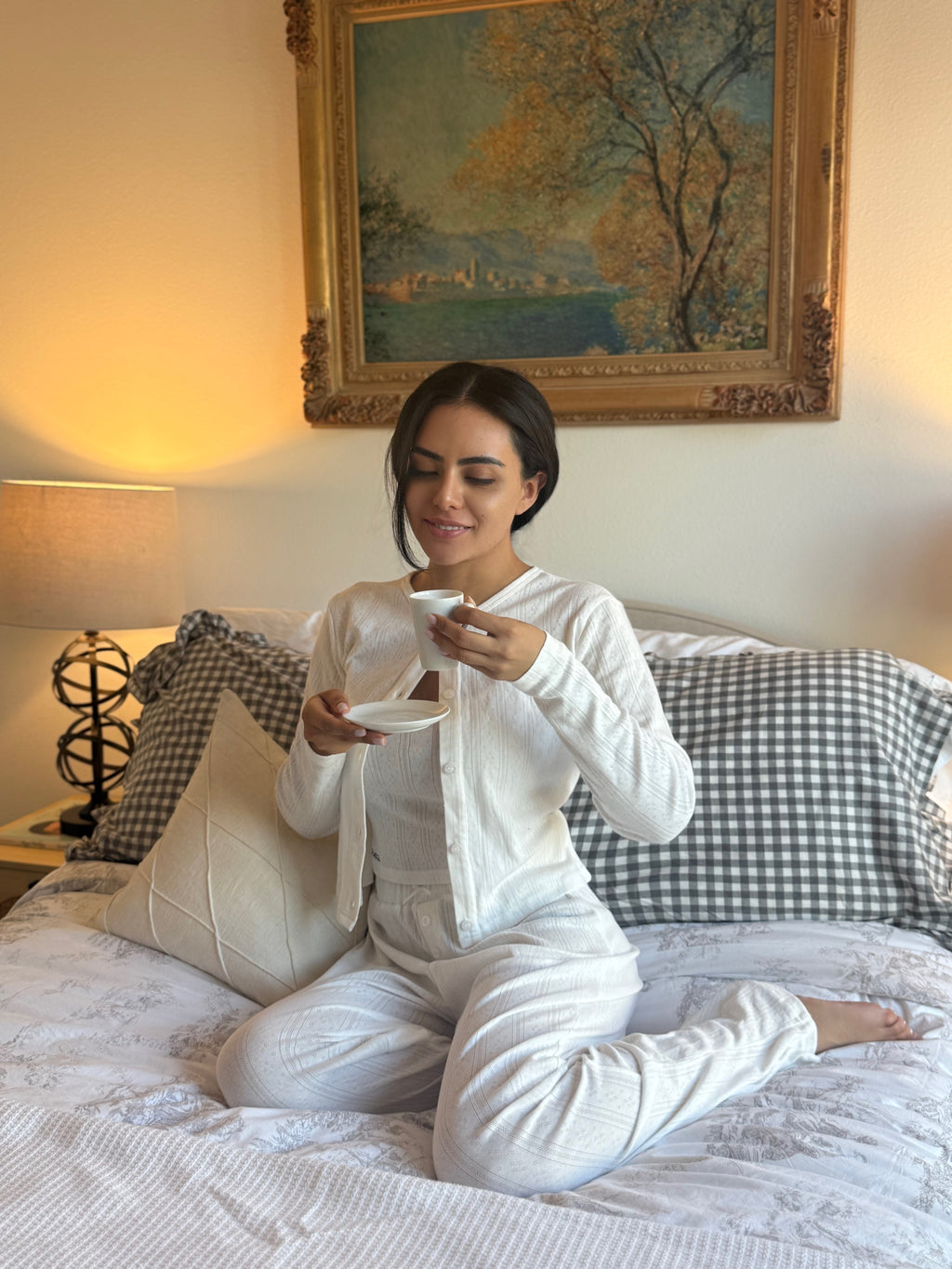 Cozy White Heart Shirt PJ