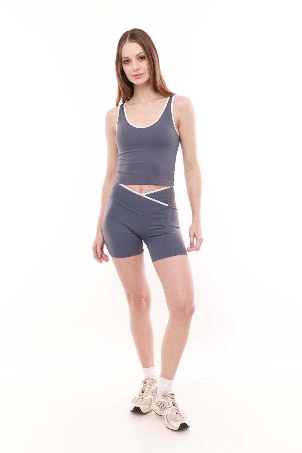 V-Waist Contour Bikers - Grey