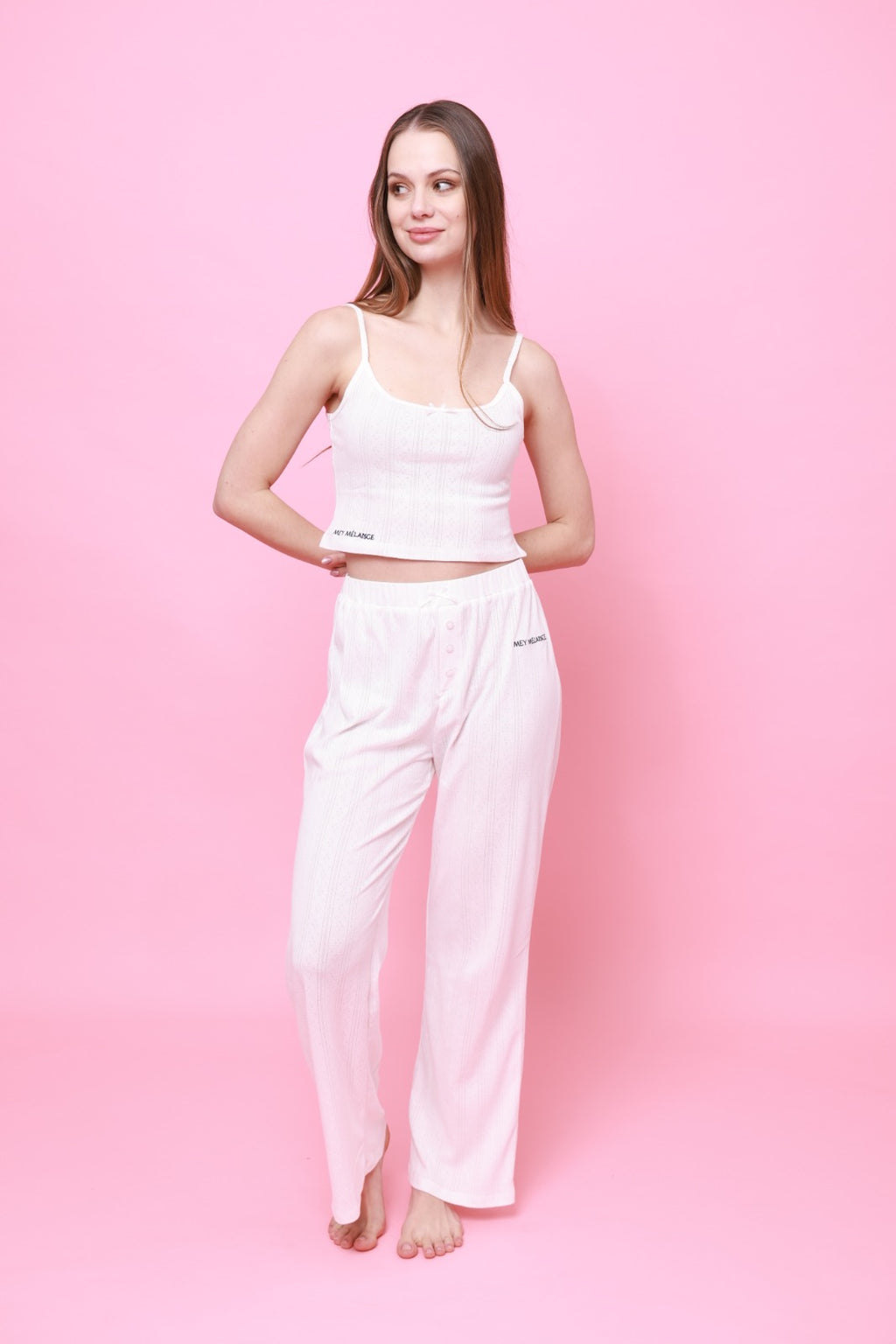 Cozy White Heart Shirt PJ