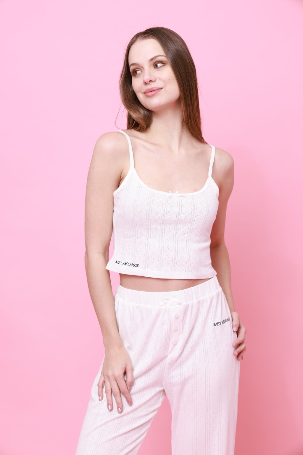 Cozy White Heart Shirt PJ