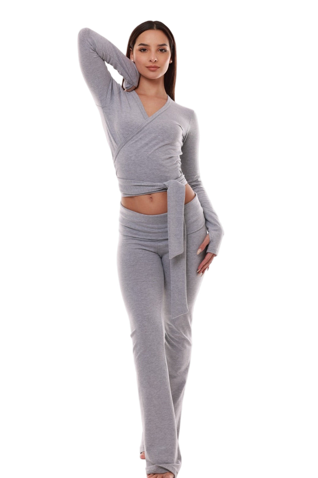 Filippa Ballet Wrap Blouse - Gris