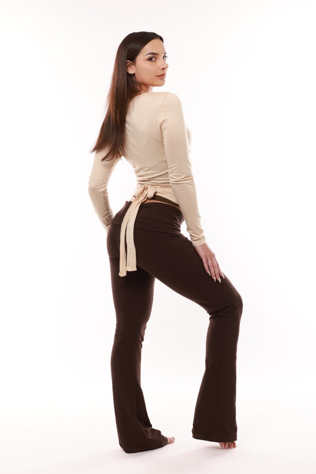 Chemisier cache-cœur Alin Ballet - Beige